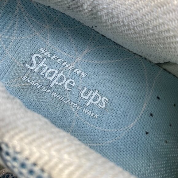 Sketchers‎ Shape Ups Women's White/Blue Toning Walking Sneakers 11803 Size 10 - Picture 11 of 16